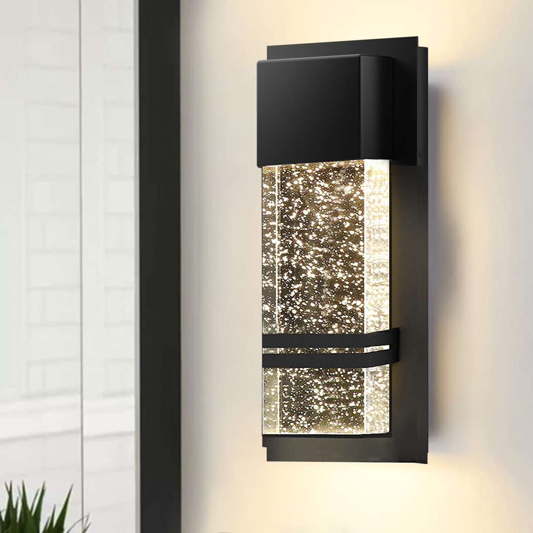 Alanoud 14 inch Bubble Glass Crystal Modern LED Wall Sconce Brayden Studio®