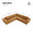 Kamiran Boneless Modular L-Shaped Sectional Sofa, Sleeper Sofa Bed 5 PC Free Combination-1116693292