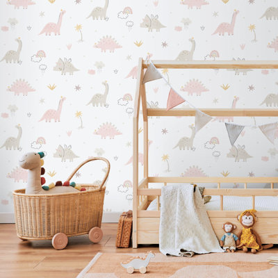 Bambino Collecton Dinosaurs Wallpaper Roll