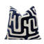 Housse de coussin en velours bleu marine-113459193