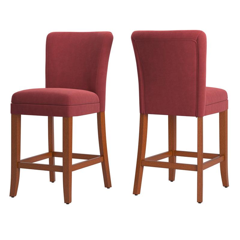 Lancaster 26" Counter Stool, Cranberry Red