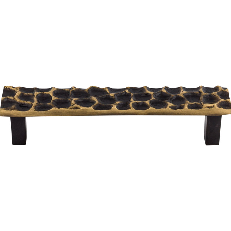 Cobblestone Bar Pull, Brass Antique, 5 1/16" Center to Center