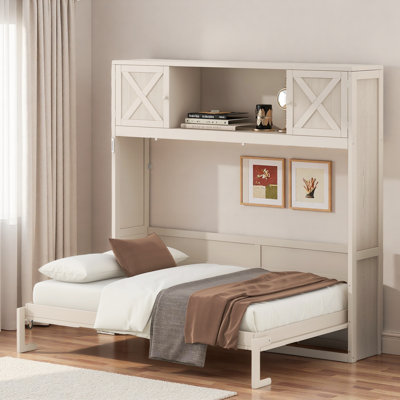 Lit escamotable avec armoires de rangement