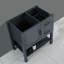 Meuble-lavabo pour salle de bain 30 "gris