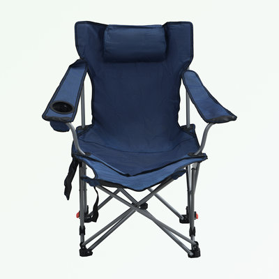 Chaises de camping pliantes pour l'extérieur avec poches latérales et porte-gobelet