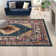 Christa Southwestern Blue/Fuchsia Area Rug
