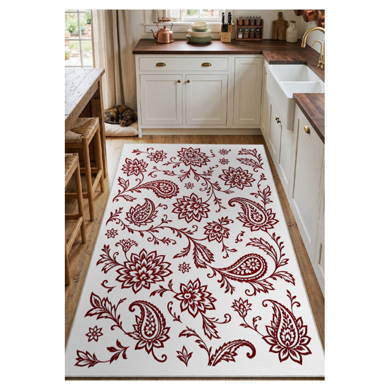 Tapis tissé à la crème Mosso, 3'3" x 6'7"