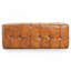 Banc en cuir brun clair de 17,7 po x l 47,2 po x P 19,7 po Benjamin
