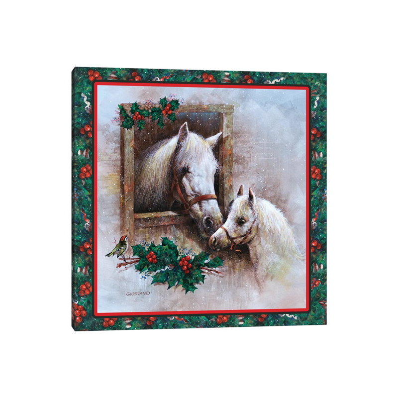 Holly And Ivy by Giordano Studios - Wrapped Canvas Gallery-Wrapped Canvas Giclée, 45.72 cm H x 45.72 cm W