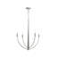 Lustre en nickel brossé à quatre lumières Jheni-127380295-130774070