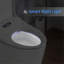 Siège de toilette Smart Bidet avec bouton latéral Siège chauffant réglable avec réglage de la température et de la pression de l'eau Bidet portatif avec nettoyage automatique des buses, veilleuse, siège seulement