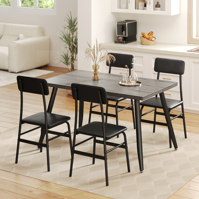 5 - Piece Dining Set, Gray