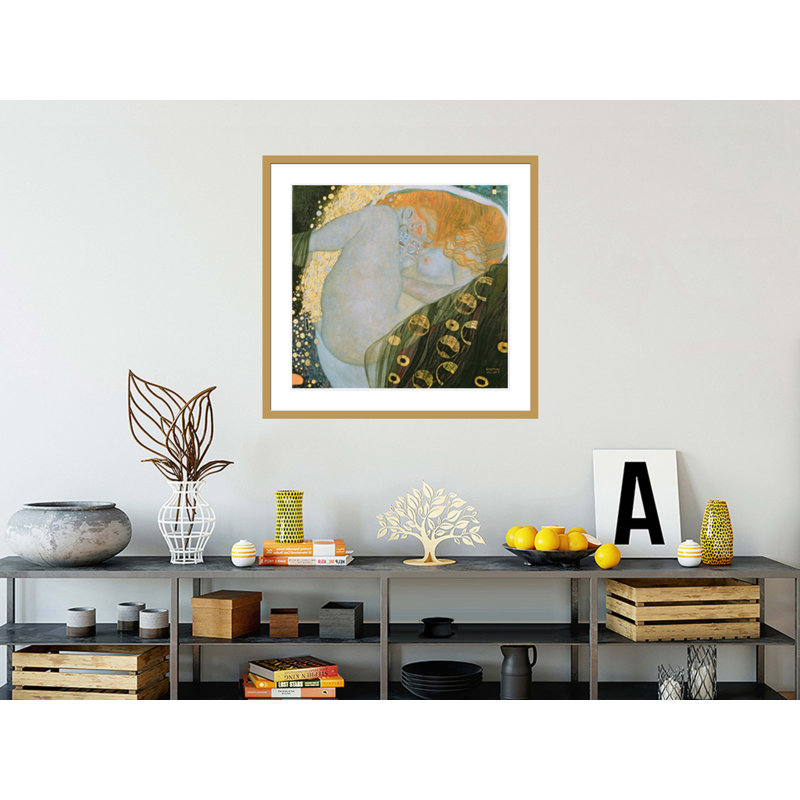 «Danae» par Gustav Klimt, impression giclée encadrée, H 33,5 po x l 35,12 po