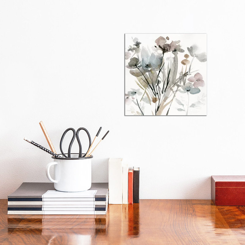 Dainty Blooms I by Carol Robinson - Painting on Canvas, Wrapped Canvas, 30.48 cm H x 30.48 cm W