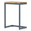 Grande table d'appoint en bois de sapin et en fer de style antique, apportant un espace de rangement esthétique à votre décor, 12,63 pouces de largeur, 18,12 de profondeur, 25,99 de hauteur, base avec plateau supérieur naturel, idéale pour divers