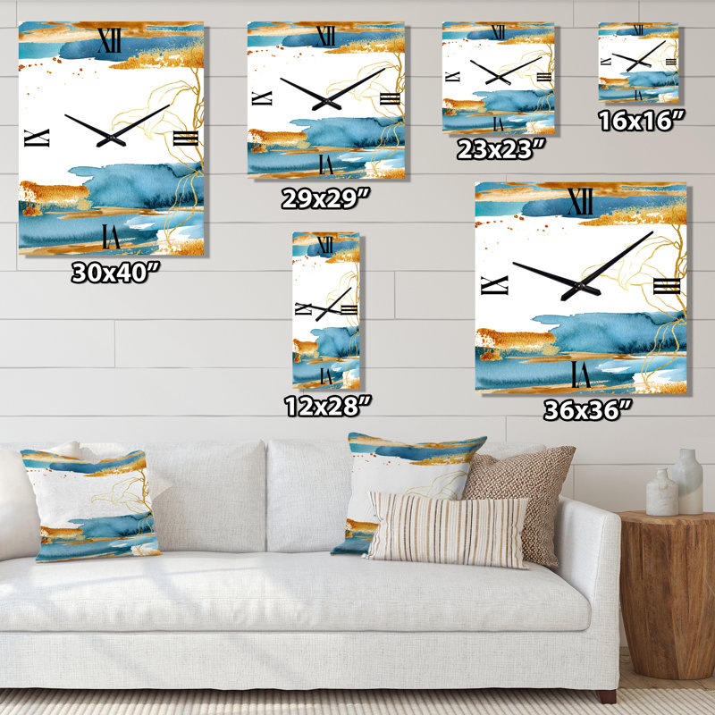 Horloge murale Golden Laminaria, Petit