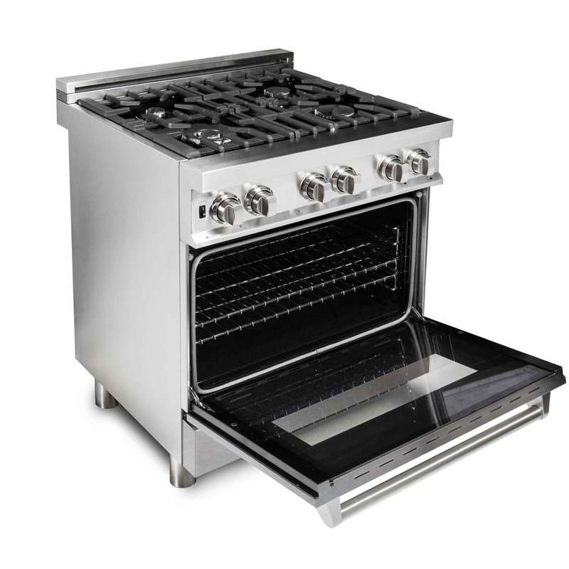 ZLINE 30" Legacy Dual Fuel Range, Satin Stainless Steel