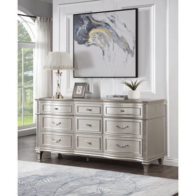 Orrwell 9 - Drawer 70.6'' W Dresser in Silver Oak