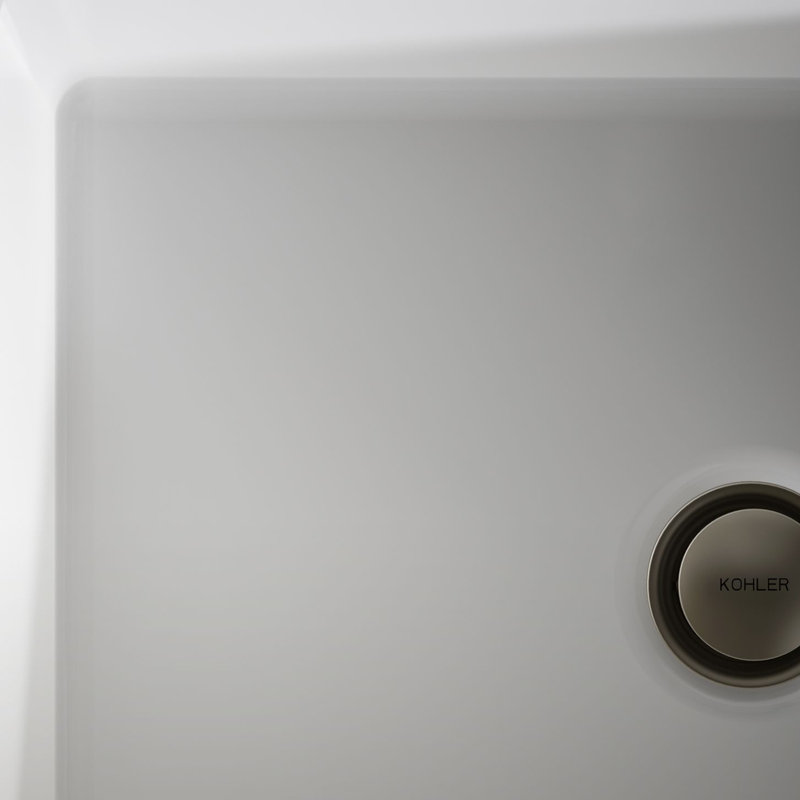 Under-Mount Bathroom Sink, White