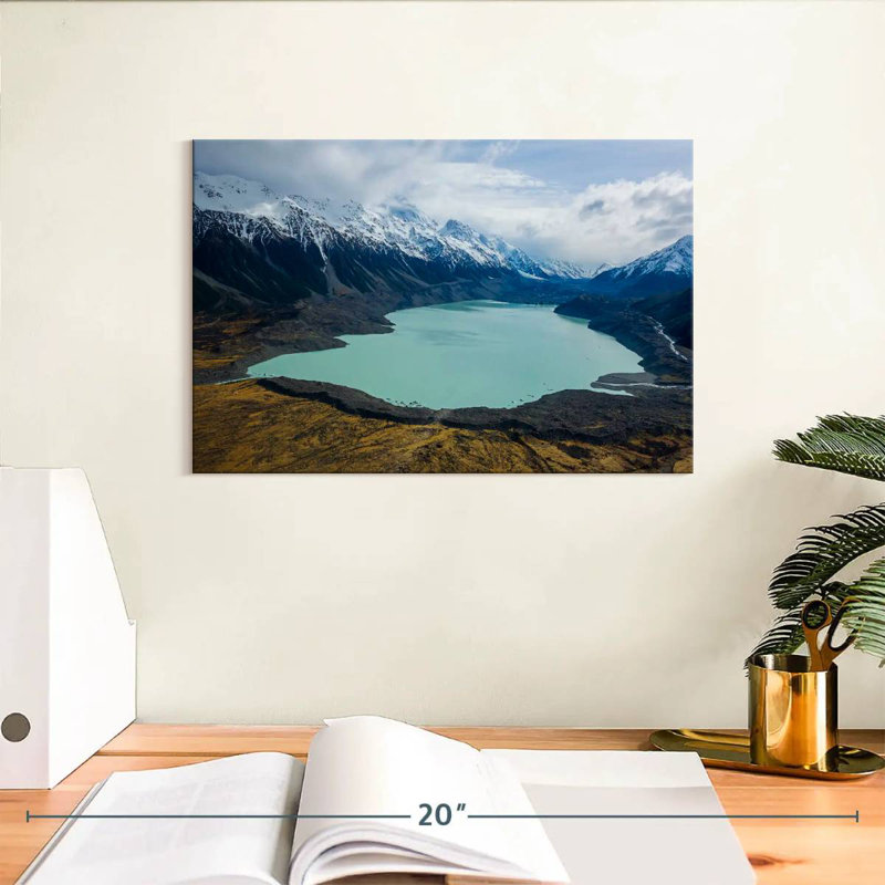 Ravi tranquille, lac Tasman, H 8 po x l 12 po