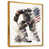Toile avec cadre flottant or