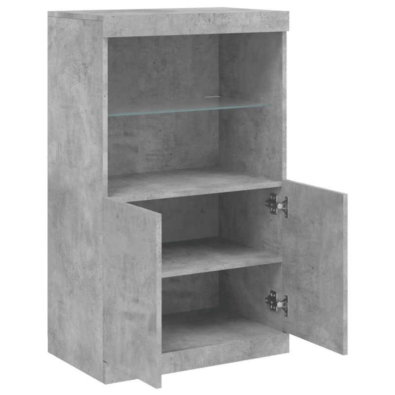 Basak 100cm H x 60.5cm W Standard Bookcase, Concrete Grey