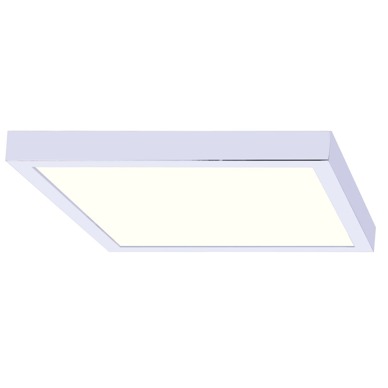 Kernan Acrylic LED Flush Mount, Chrome, 1" H x 15" W x 15" D