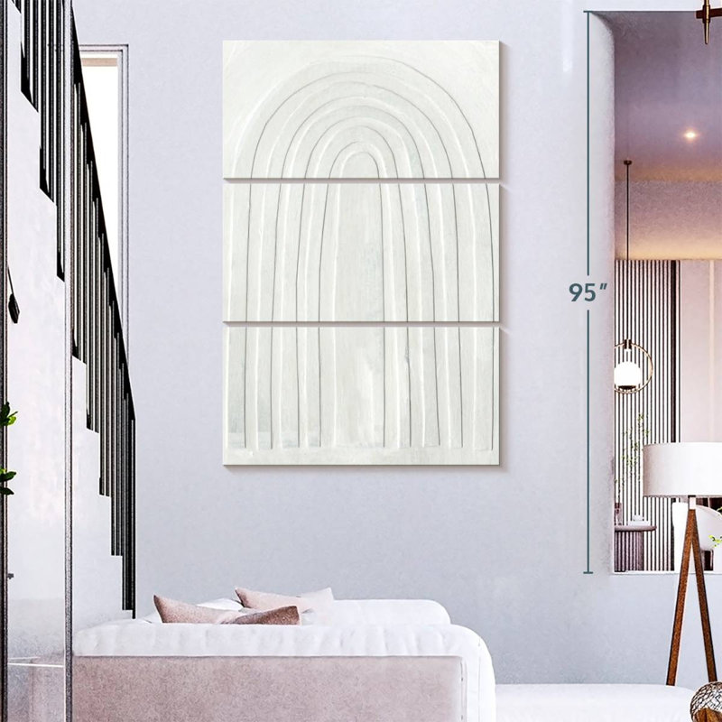 Avery Arcobaleno Bianco II, 74" H x 48" W