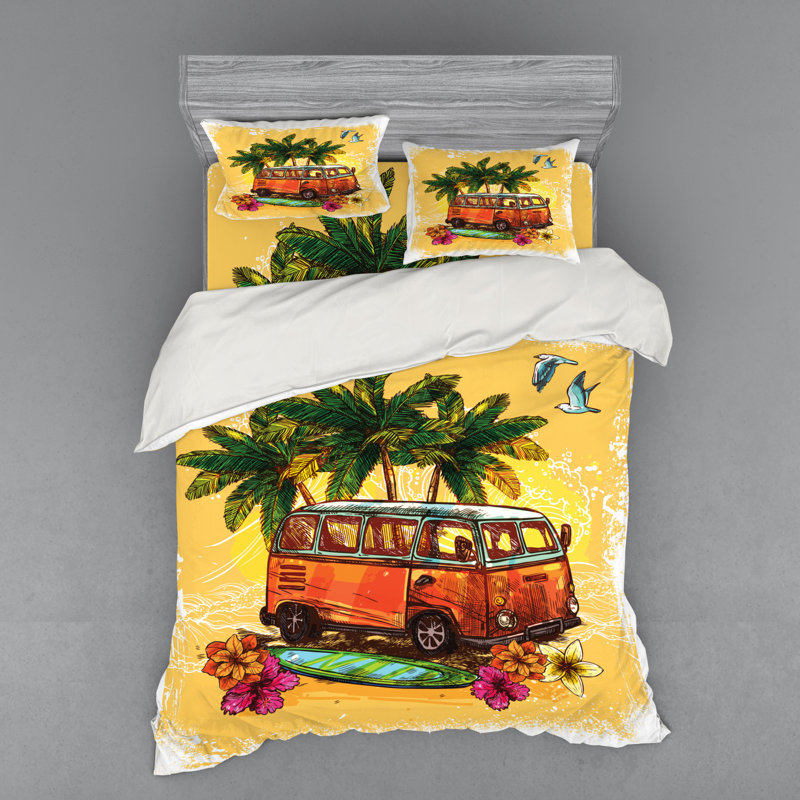 Coastal Duvet Cover, Queen Duvet Cover + 3 Additional Pieces