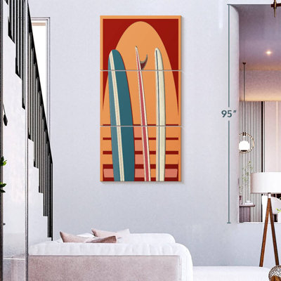 Beach Surfboard Sunset