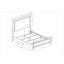 HARRY BROWN QUEEN BED WITH LED