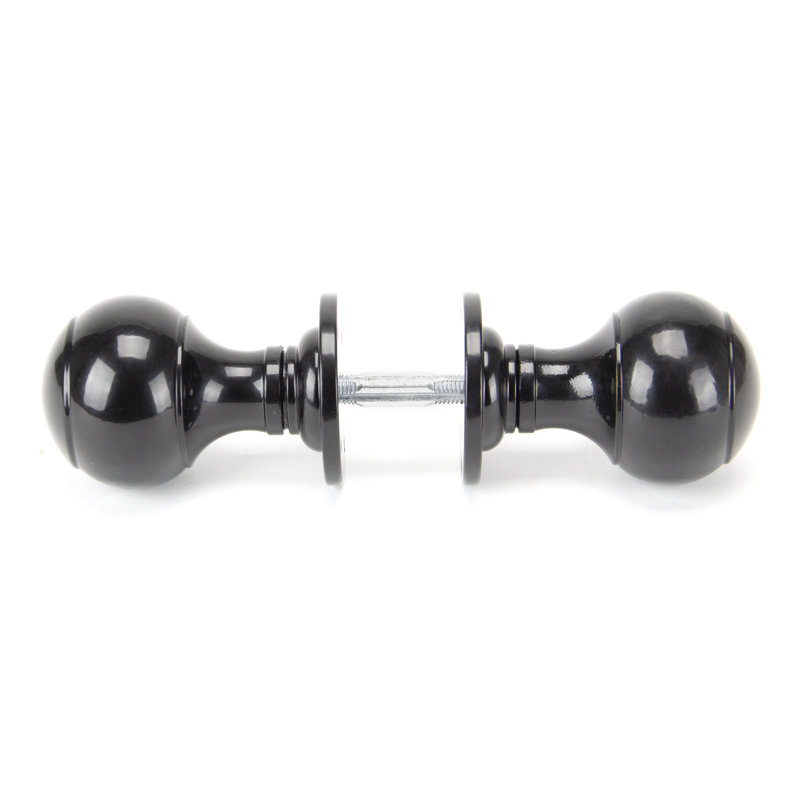Regency Mortice/Rim Knob Set, Black