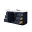 Icon 60" Freestanding Single Bathroom Vanity with Cultured Marble Top-362104825-362104829