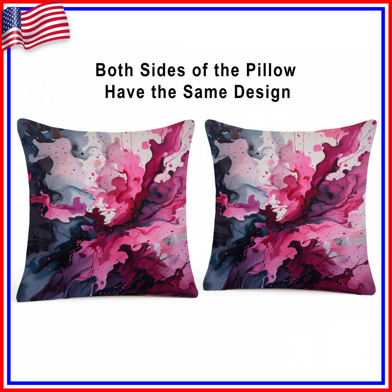 Coussin Abstract Art, 18 x 18 inches
