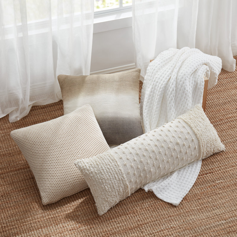 Couverture en coton gaufré blanc DKNY, Très grand, 5.51