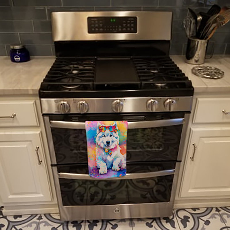 Serviette de cuisine Samoyed Hippie Dawg