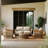 Outdoor Sofa Set with Waterproof Cushions, 4-Piece Patio Seating Group for Garden, Deck, or Yard