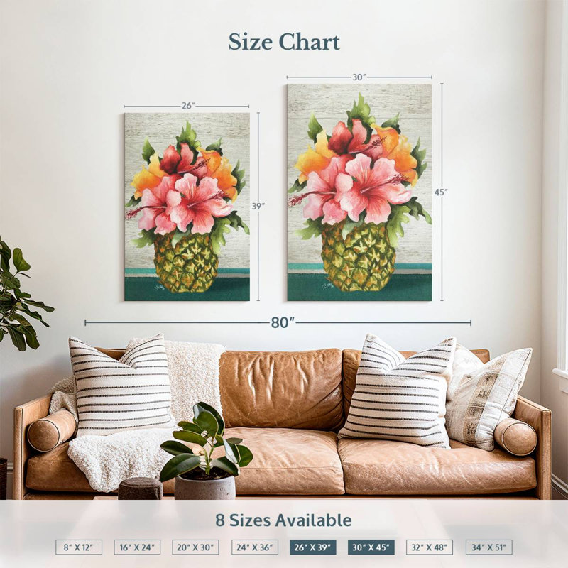 Bouquet Harnek Tropical, H 39 po x l 26 po