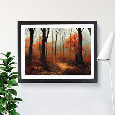 Magnetic Autumn Forest - Framed Print