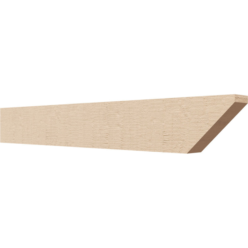 Queue de chevron Concord Woodgrain TimberThane, brun clair apprêté, H 4 po x l 28 po x P 2 po