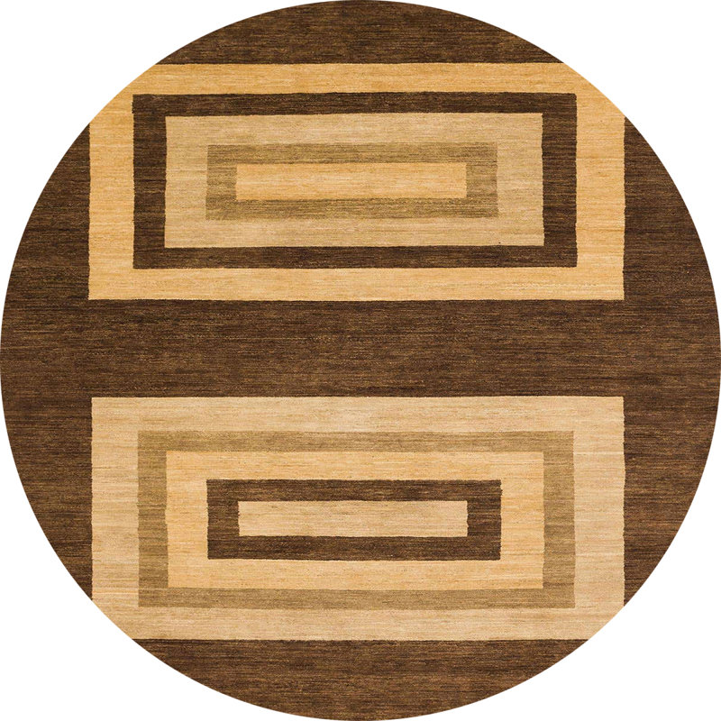 Tapis abstrait moderne 1604, Rond 5 pi