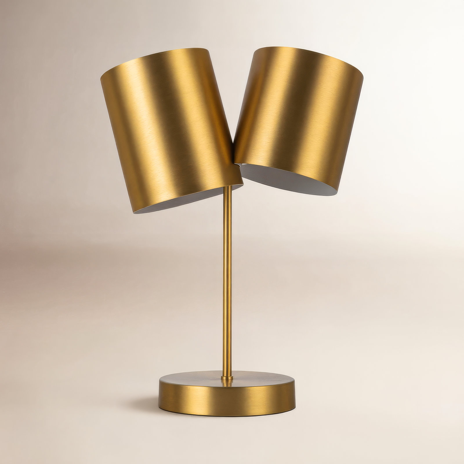 Keiko Metal Table Lamp, Brushed Gold