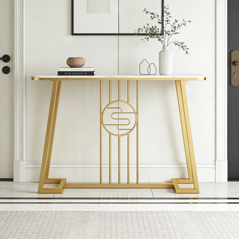 Console Modern Modern, H 31,5 po x l 47,24 po x P 11,81 po, Doré