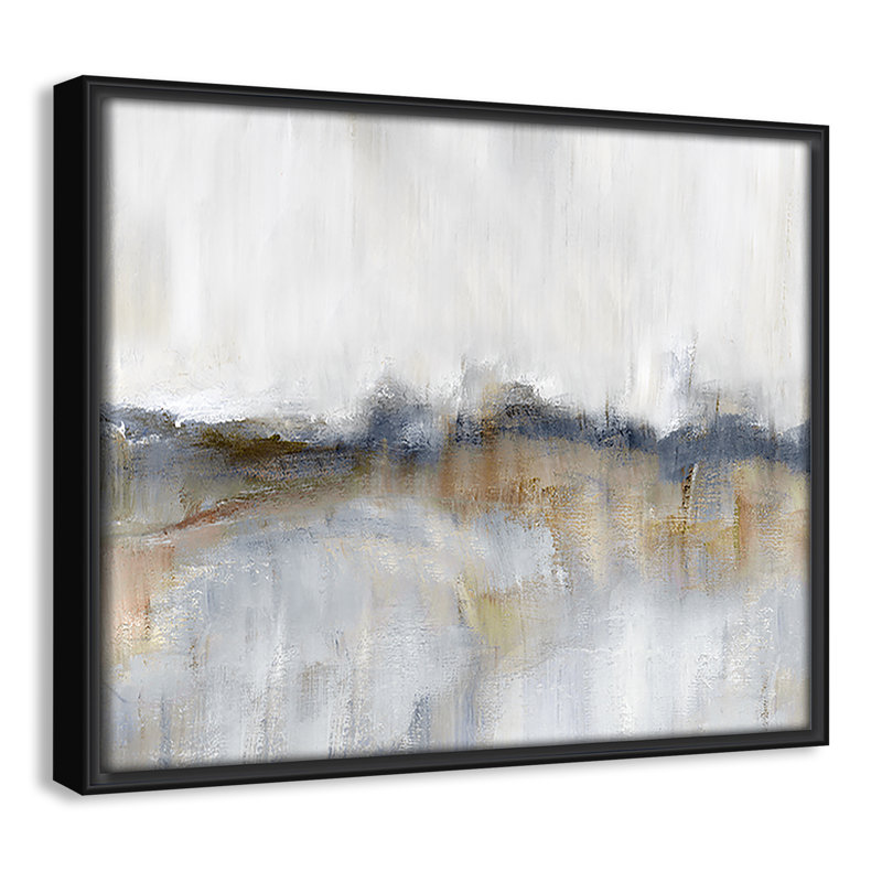 Autumnal Tide by Nan - Floater Frame Print on Canvas, 9.5'' H x 11.5'' W x 2'' D, Black Framed