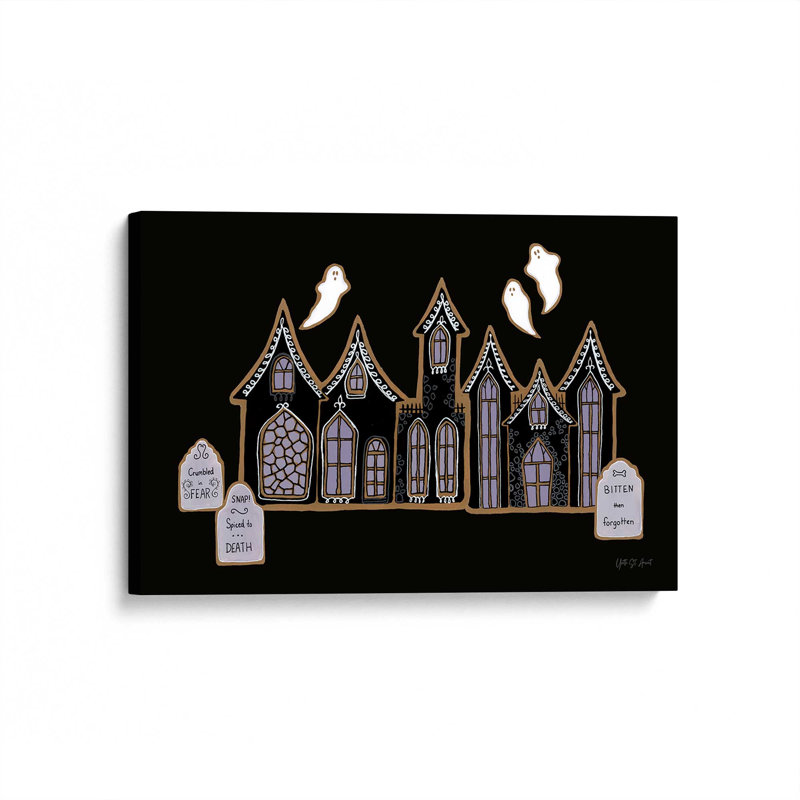 «Spooky Gingerbread Manor V» par Yvette St. Amant, reproduction d'art, L 36 x H 24