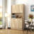 70.87" Tall Wardrobe& Kitchen Cabinet, With 6-Doors, 1-Open Shelves And 1-Drawer For Bedroom,Rustic Oak-1892426404