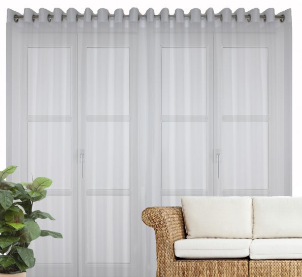 Paulson Semi Sheer Curtain Single Panel, 600cm Width x 225cm Drop