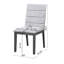 De 2 chaises de salle à manger rembourrées gris chêne avec un confort toute la journée et une conception compacte pour les petits espaces Finition Support réactif Outils d'installation rapide