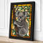 Stained Glass Koala Modern - Wrapped Canvas-941281043-941281045