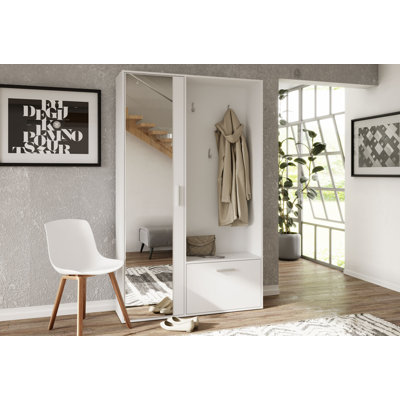 Entrance wardrobe BIS 120 cm W Hall Tree with Shoe Storage